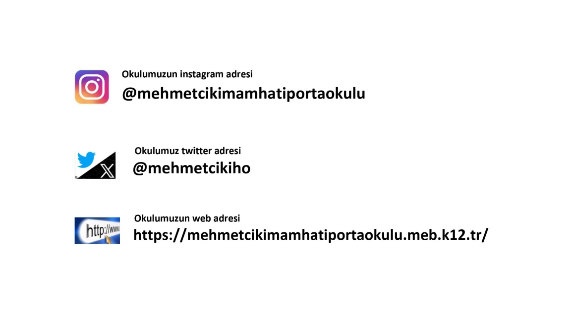 Mehmetçik İmam Hatip Ortaokulu Sosyal Medya Hesapları